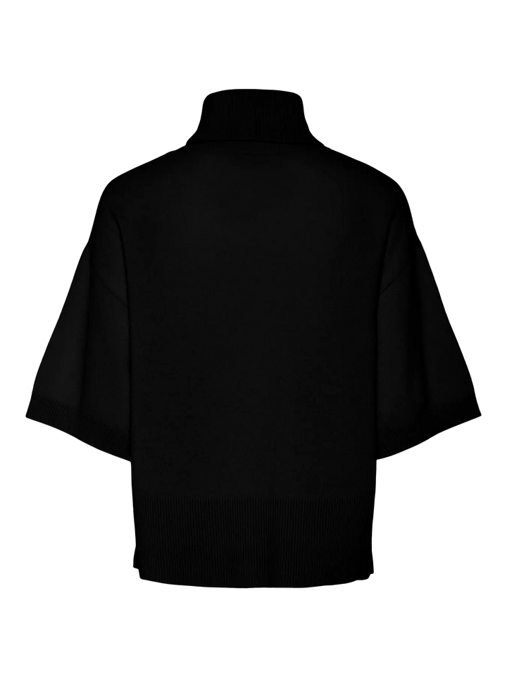 YASEmila 2/4 Wool Knit Pullover S. - Black