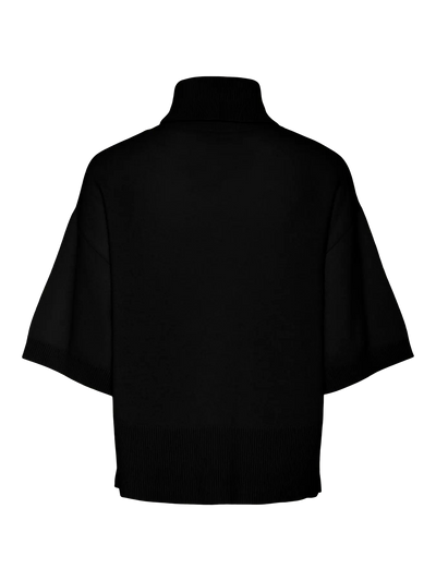 YASEmila 2/4 Wool Knit Pullover S. - Black