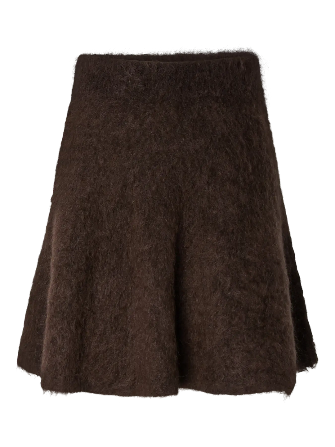Yastilde Hw Mohair Blend Knit Skirt Noos - Mole Melange
