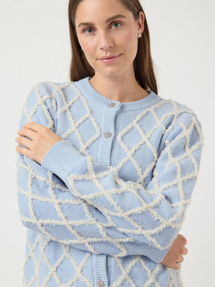 Yaszigly Ls Knit Cardigan S. Noos - Skyway Birch