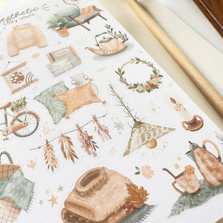 Aesthetic Cozy Vibes | Klistremerker