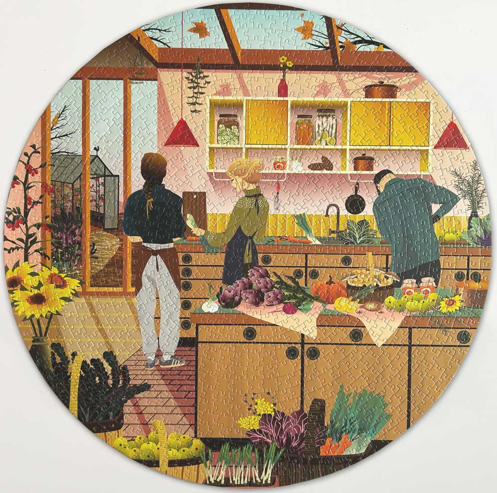 FRESH FROM THE GARDEN - Rundt puslespill med 1000 brikker