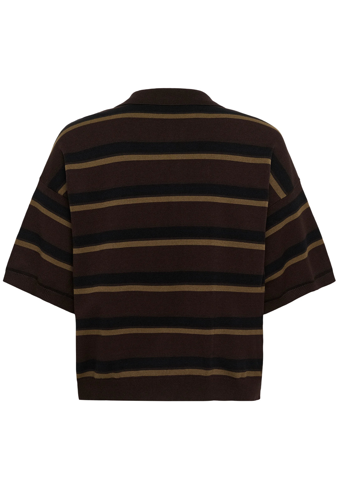 GZtaia ss polo pullover - Molé/Black/Military Olive