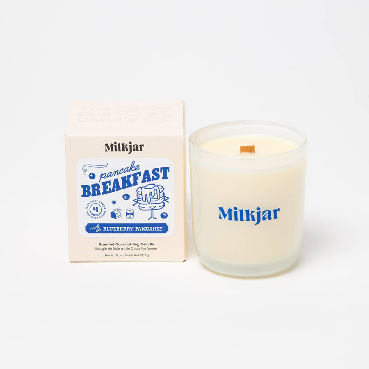 Pancake Breakfast - Butter, Syrup &amp; Blueberry - Soy Candle