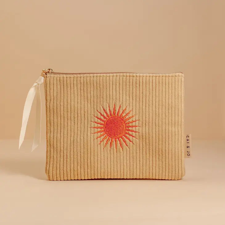 Corduroy Pouch - Pale Ochre