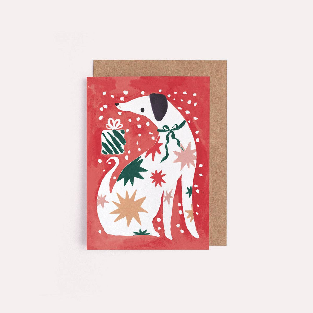 Dog Mini Christmas Card - Julekort
