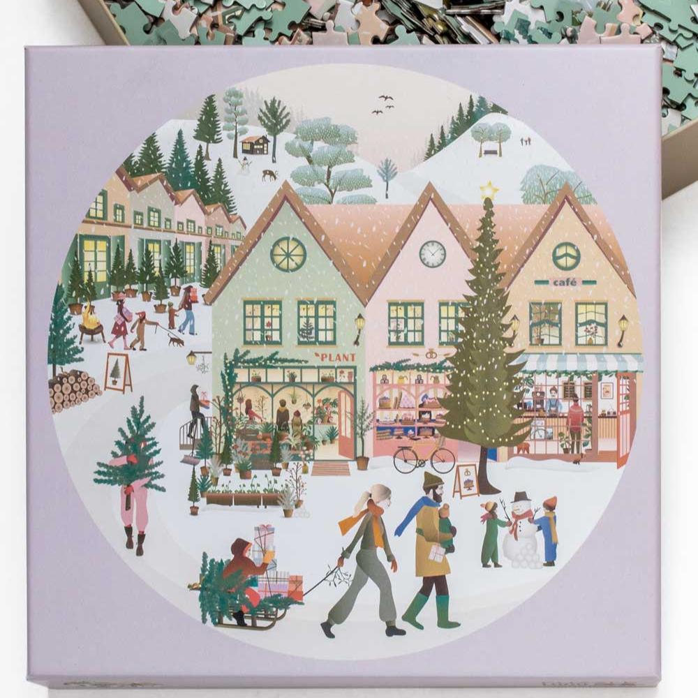 WHITE CHRISTMAS - Puslespill med 1.000 brikker