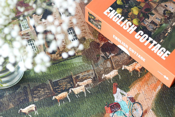 English Cottage - Puslespill med 1000 brikker