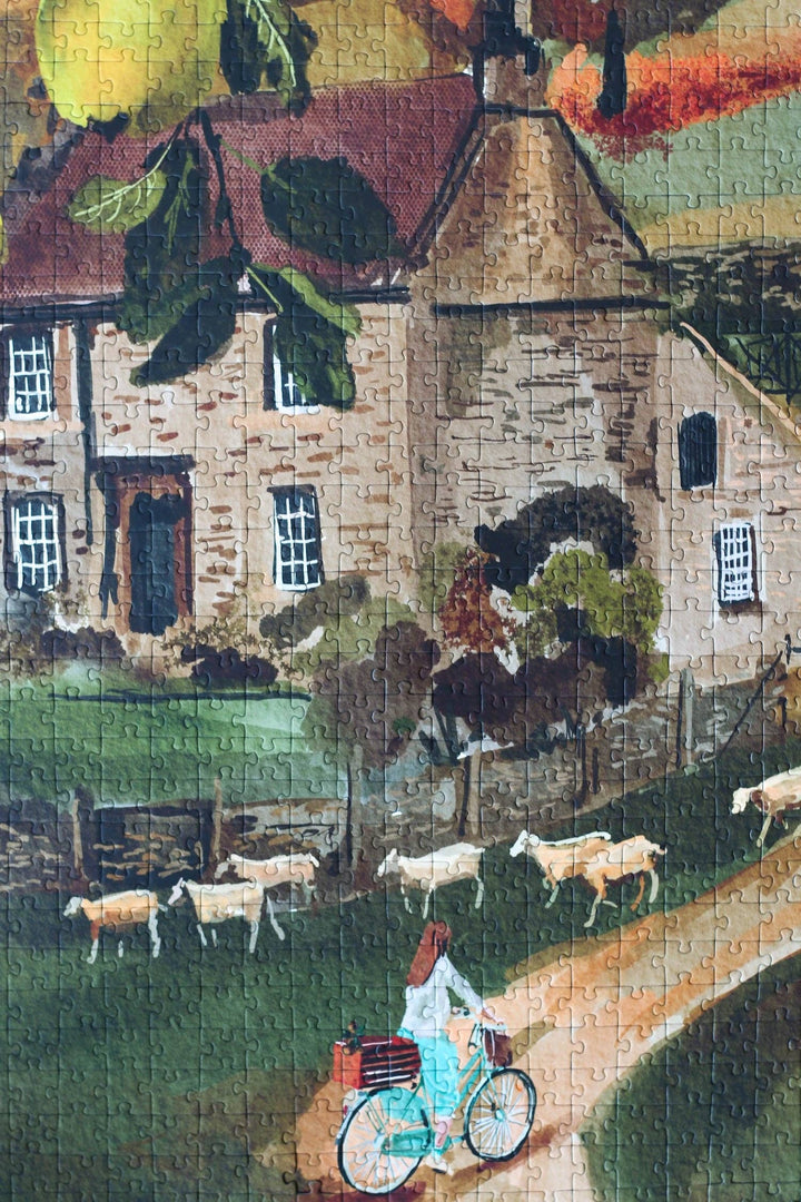 English Cottage - Puslespill med 1000 brikker