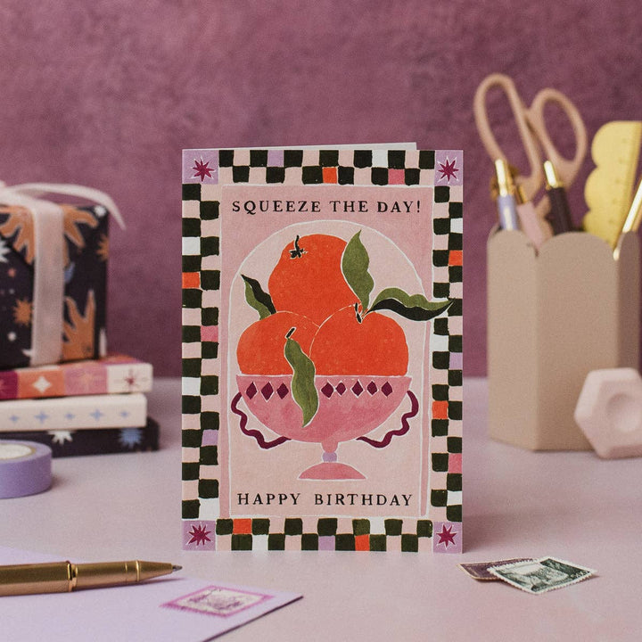 Squeeze The Day - Bursdagskort