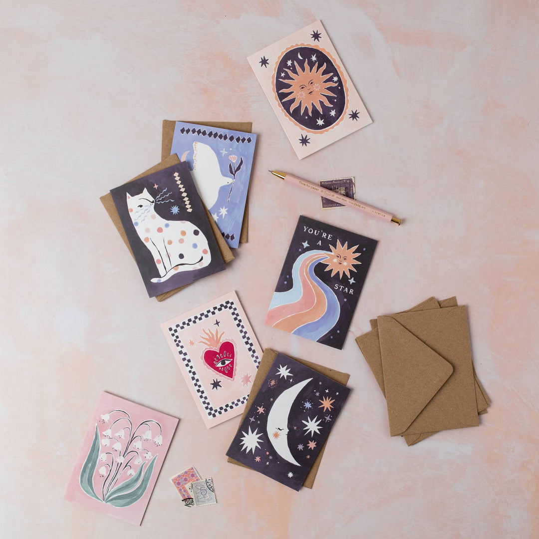 Smiling Sun - Lite kort