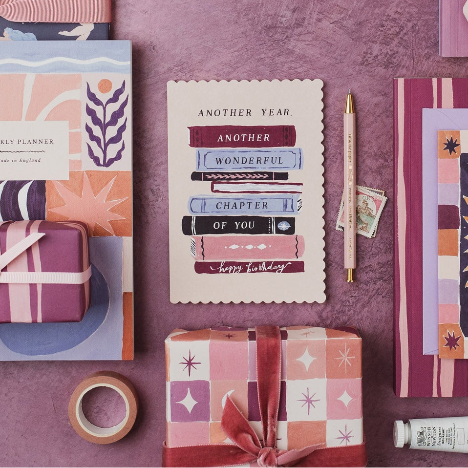 Bookish Birthday - Bursdagskort