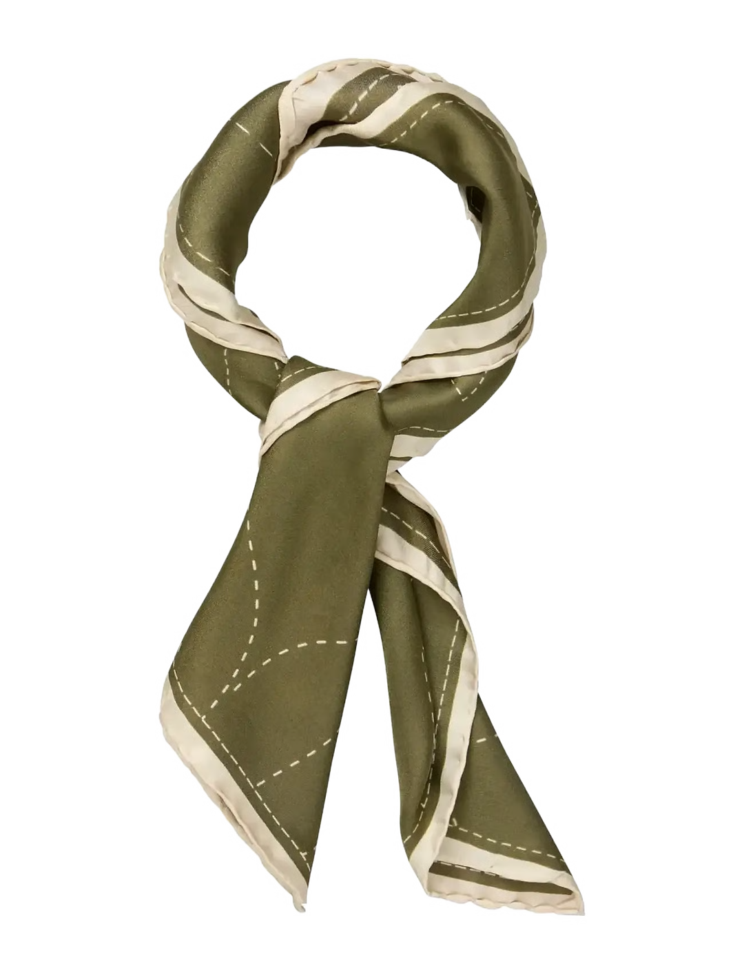 Stitched Efloria Sia Scarf - Dark Olive