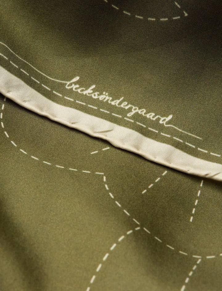 Stitched Efloria Sia Scarf - Dark Olive