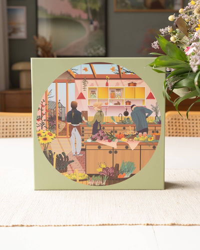 FRESH FROM THE GARDEN - Rundt puslespill med 1000 brikker