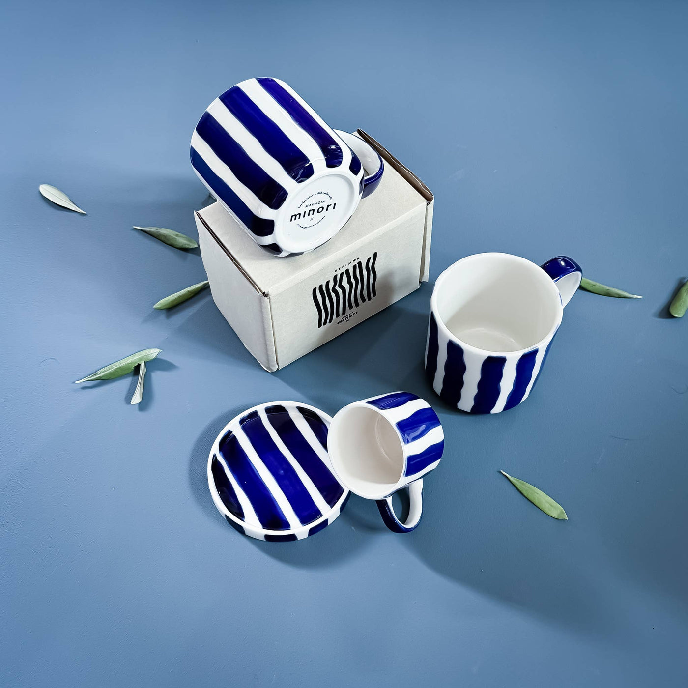 Stripes Kopp - mare blue