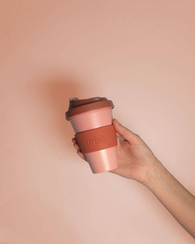 Biodegradable Bamboo Coffee Cup | Urbb - Terra + Peach