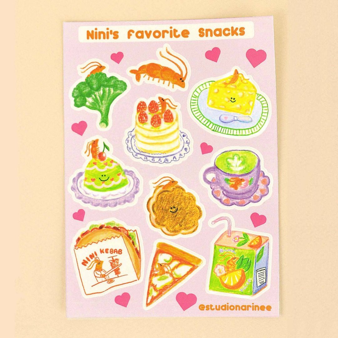 Nini´s favorite snacks - Klistremerker