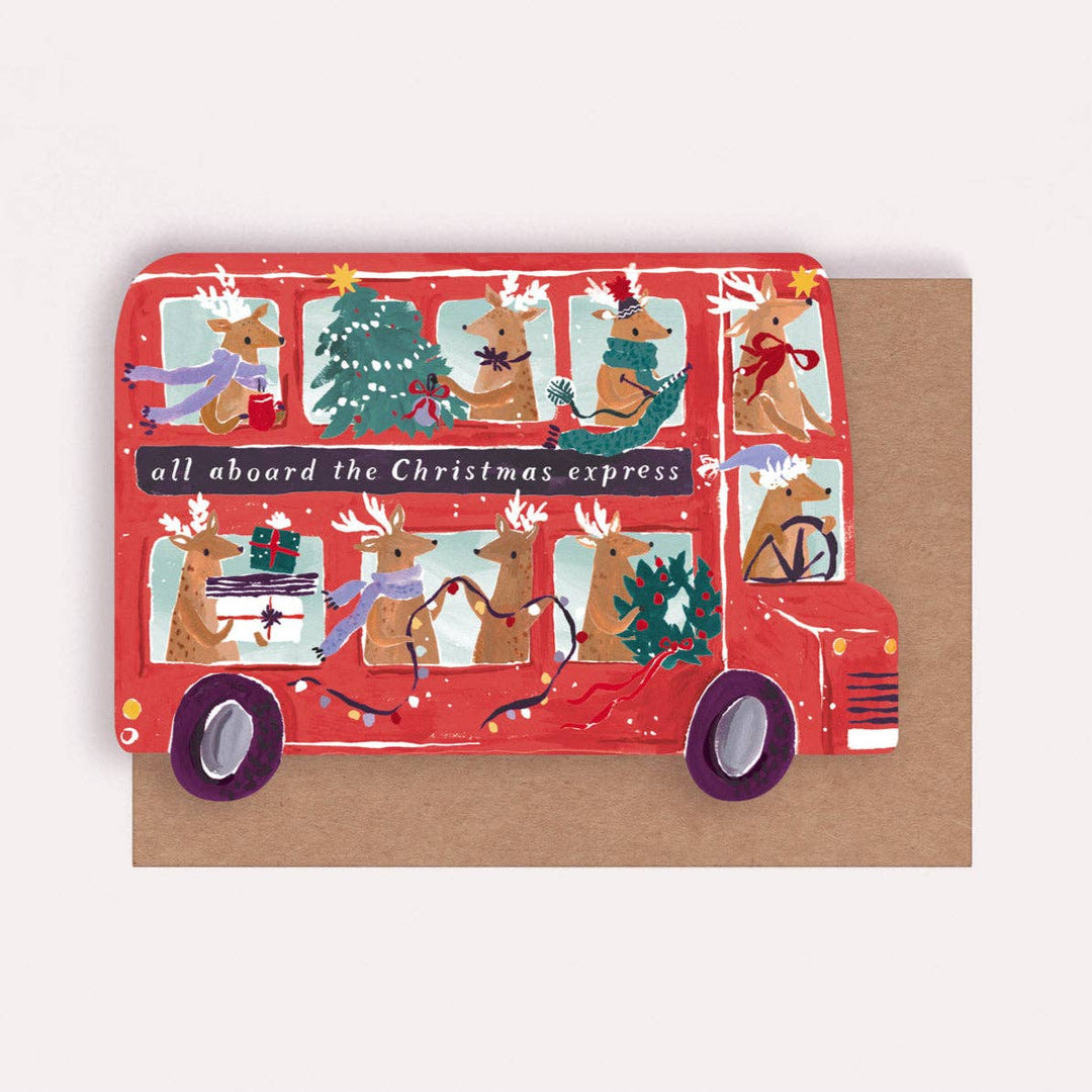 Reindeer Bus - Julekort