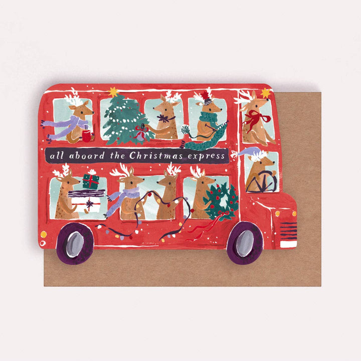 Reindeer Bus - Julekort
