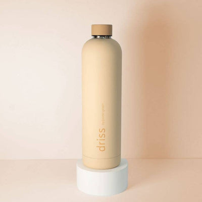 Insulated Stainless Steel Water Bottle - Wheat + Oat 1L