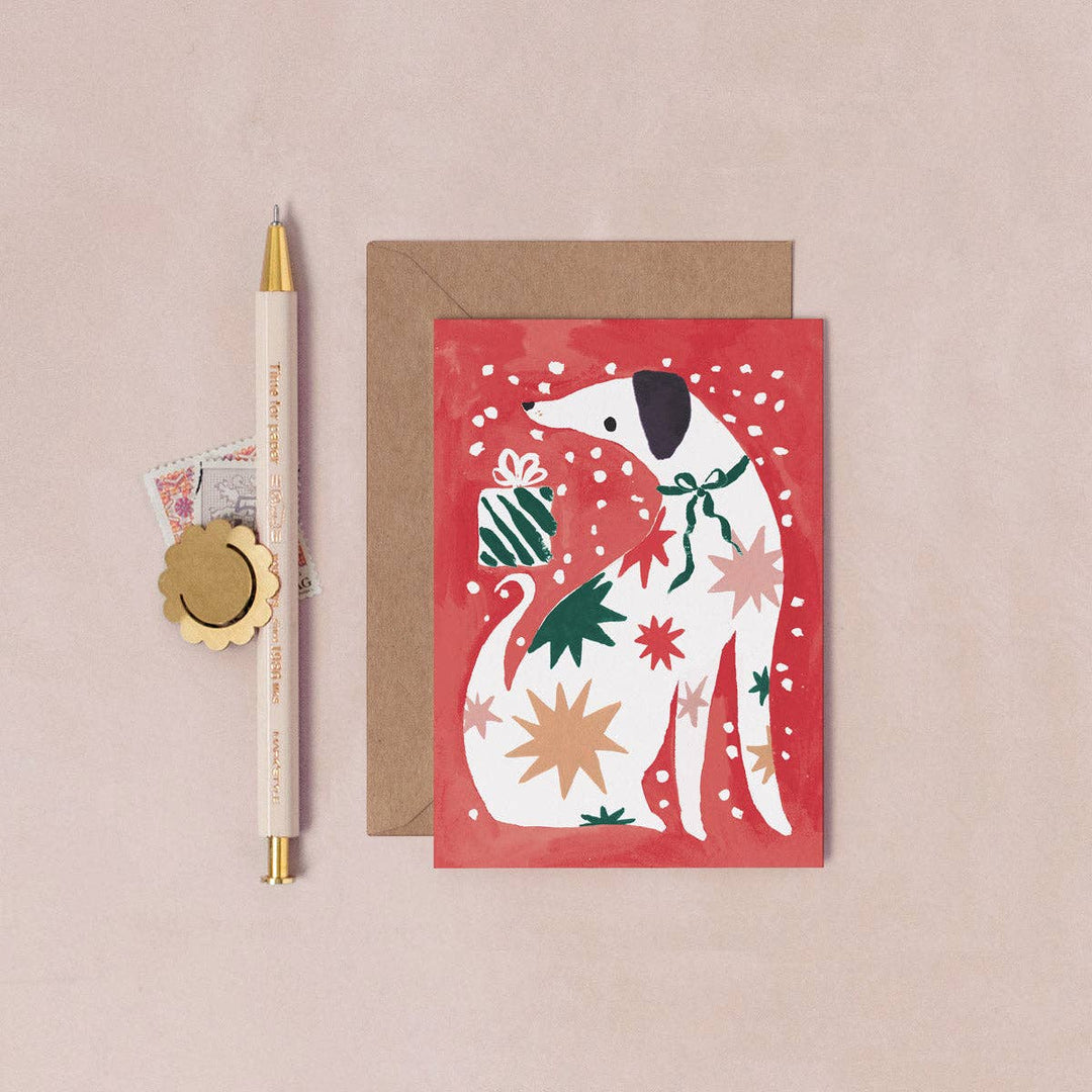 Dog Mini Christmas Card - Julekort