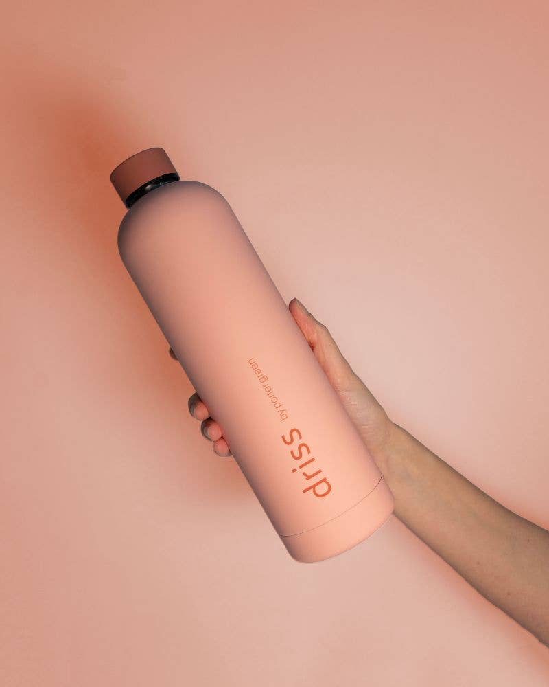 Insulated Stainless Steel Water Bottle - Terra + Peach 1L