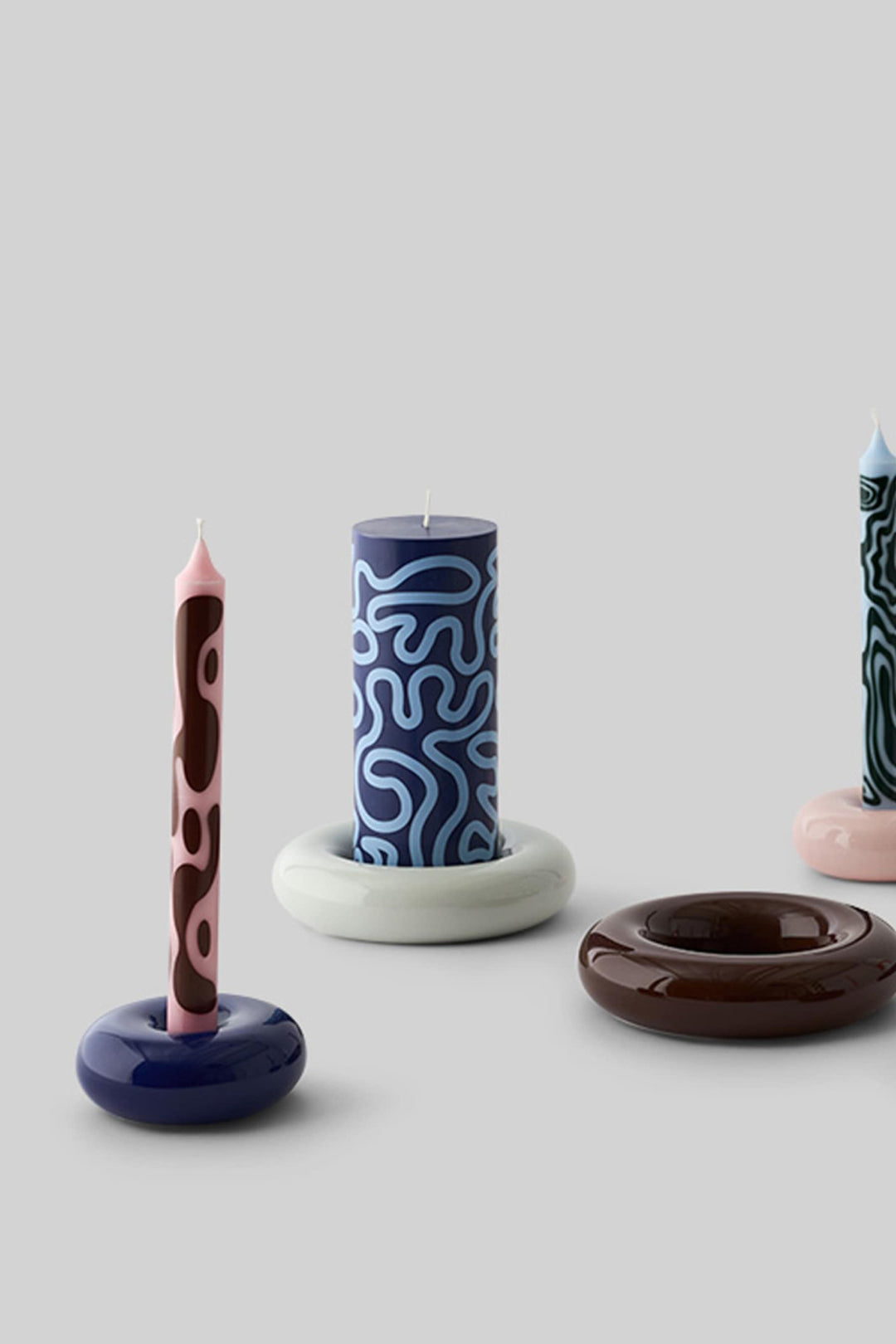 Candles - Rose/Yellow - Sett med 4