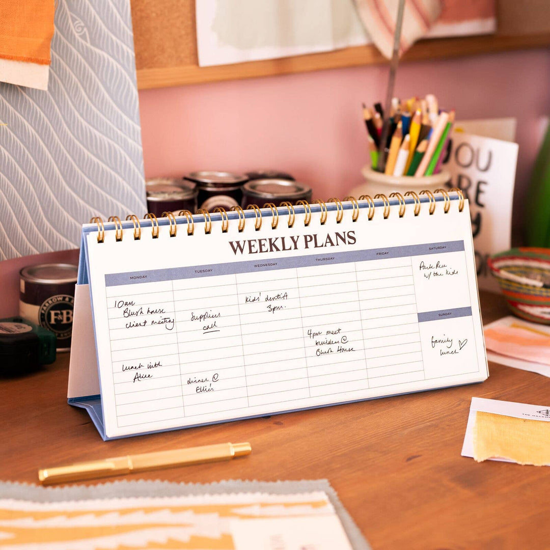 Paper Plans - Spiral Weekly Desk Pad