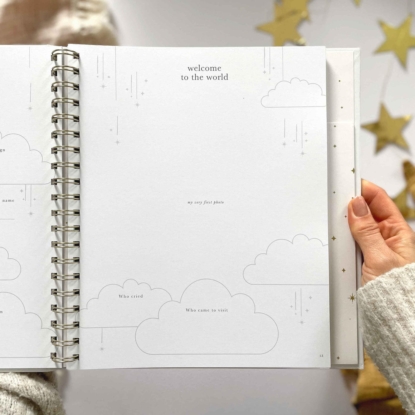 My Baby Book - Baby Memory Book - White