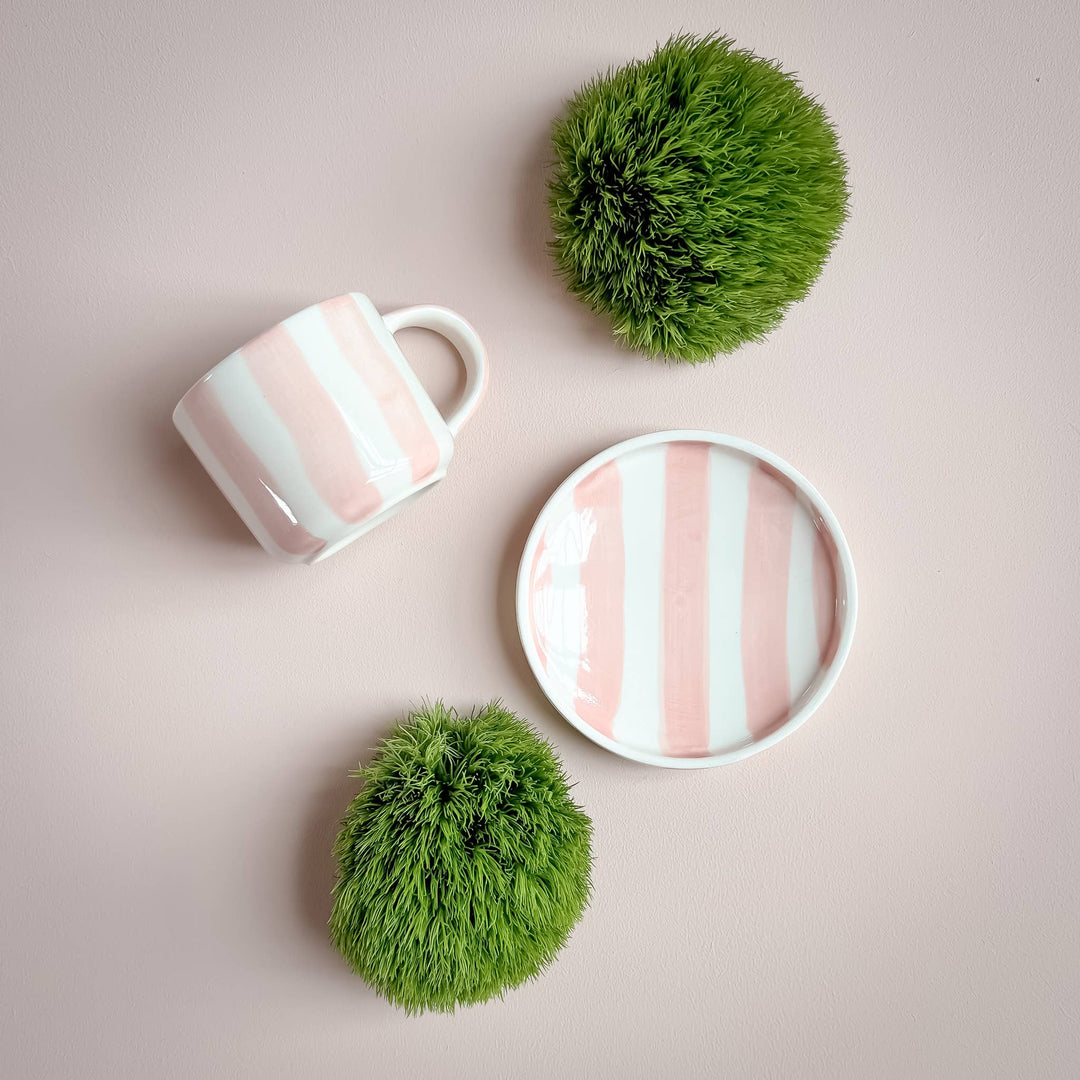 Stripes Espresso cups - incanto rose