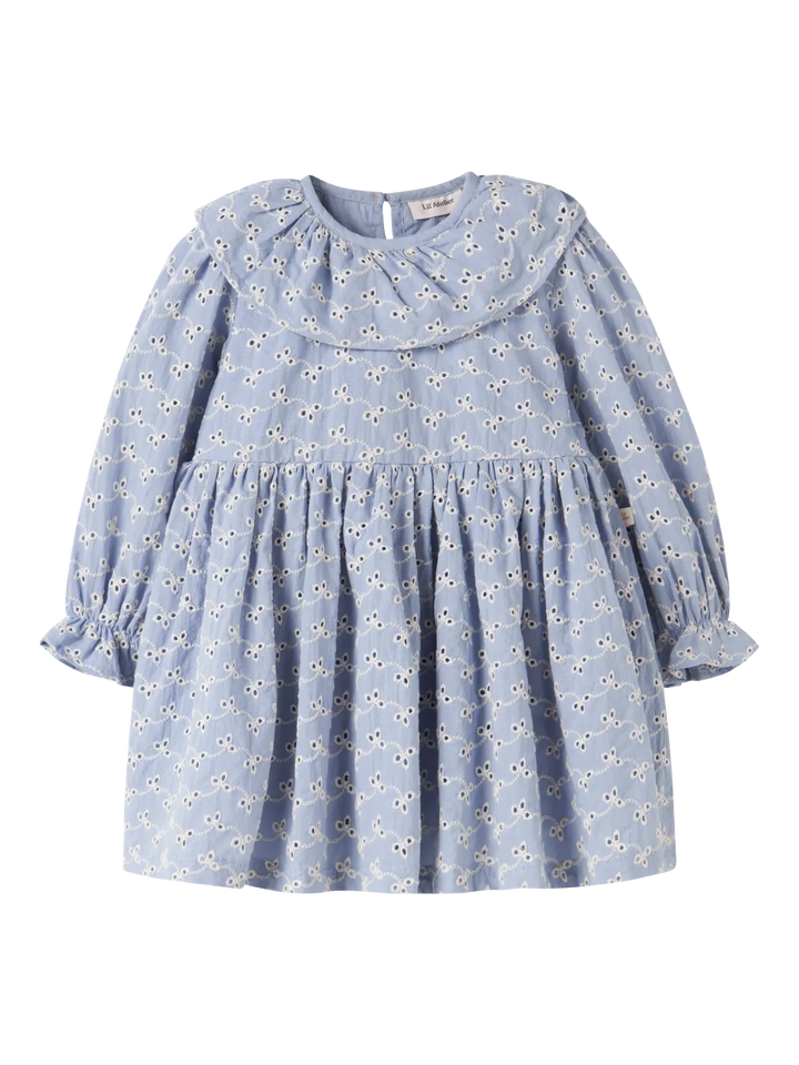 Nmftessie Ls Loose Dress Lil - Zen Blue