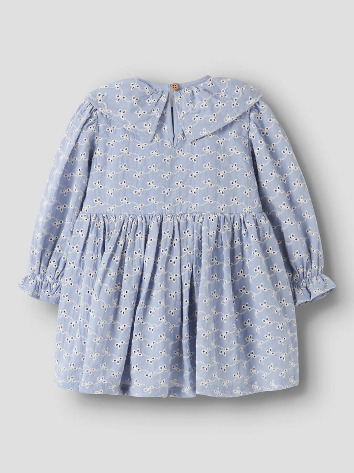Nmftessie Ls Loose Dress Lil - Zen Blue