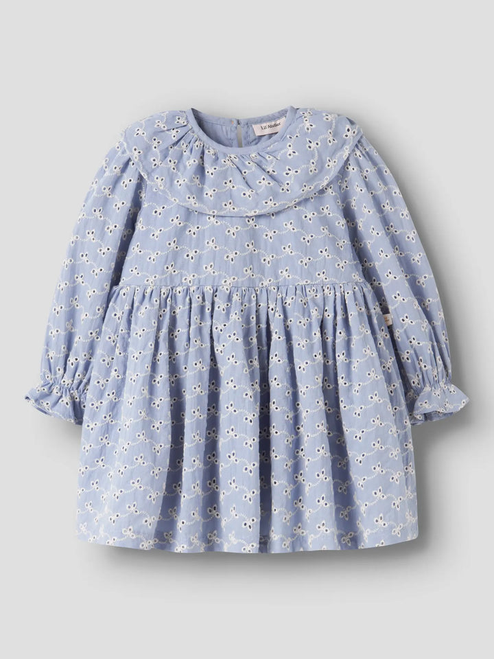 Nmftessie Ls Loose Dress Lil - Zen Blue