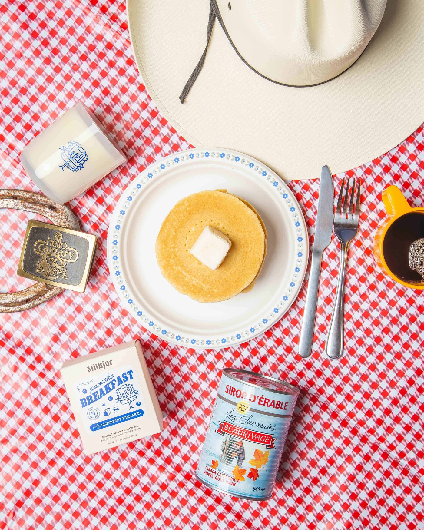 Pancake Breakfast - Butter, Syrup & Blueberry - Soy Candle