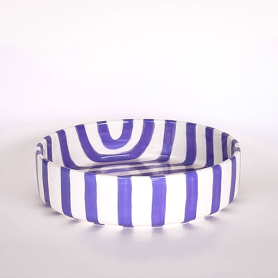 Large bowl Stripes - palazzo purple