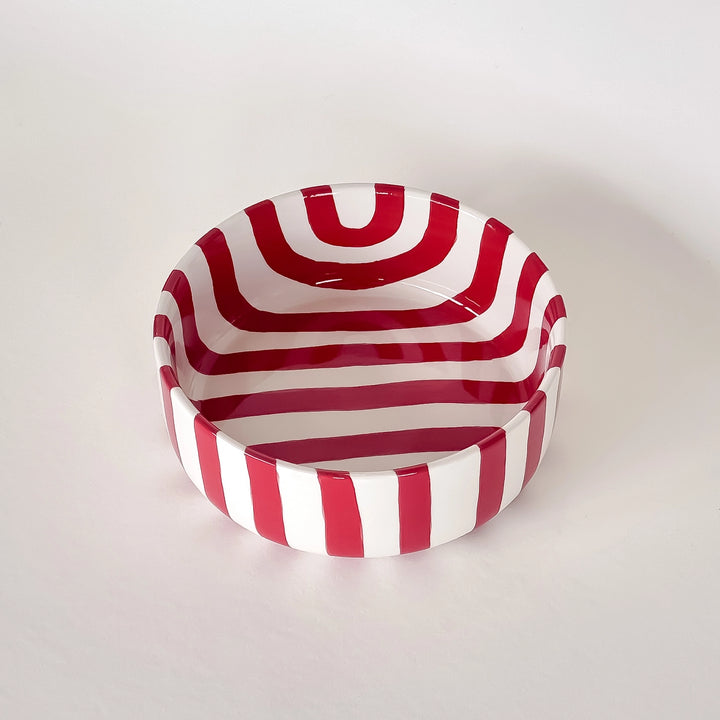 Stripes bolle - tramonto red