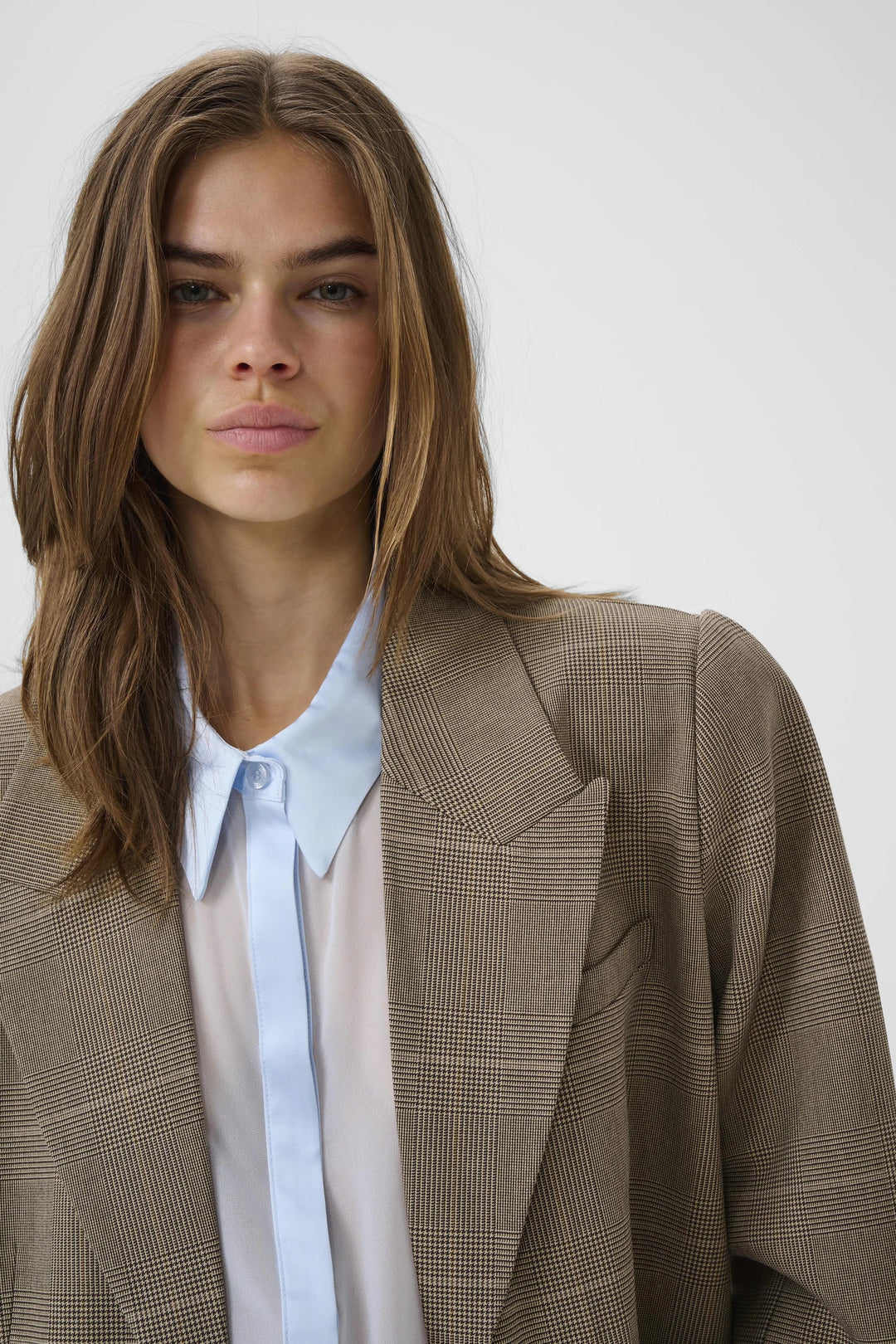 GZevaldi blazer - Pale khaki check