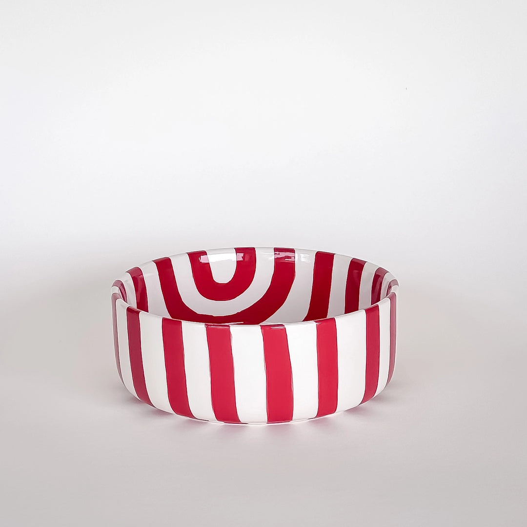 Stripes bolle - tramonto red