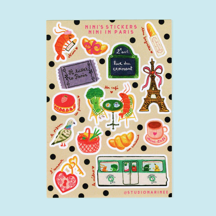Nini in Paris - Klistremerker