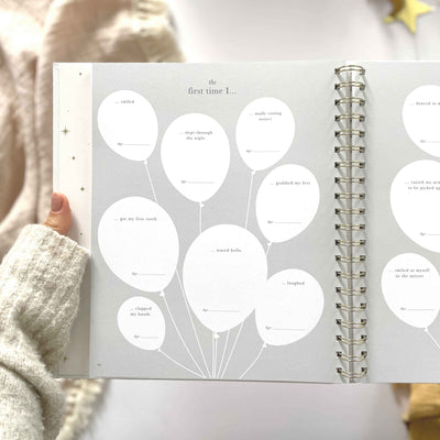 My Baby Book - Baby Memory Book - White