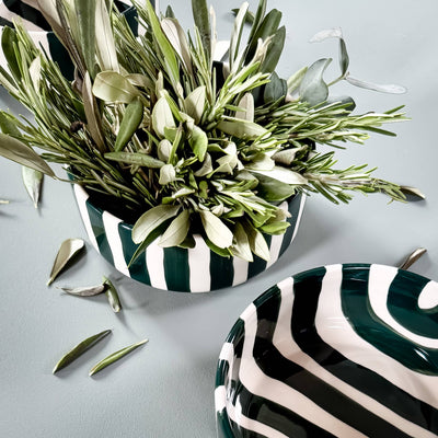 Stripes bolle - gentle green
