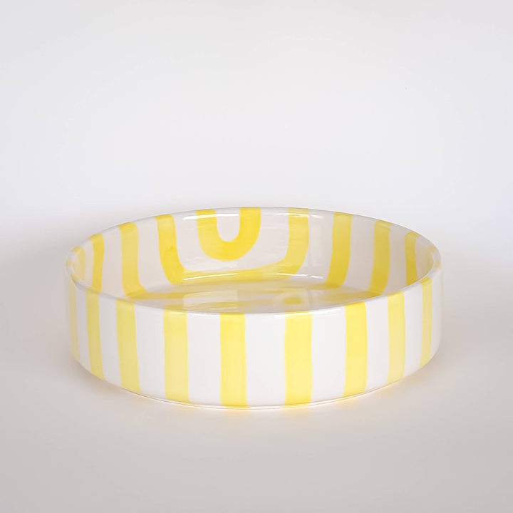 Stripes bolle - stor - spiaggia yellow