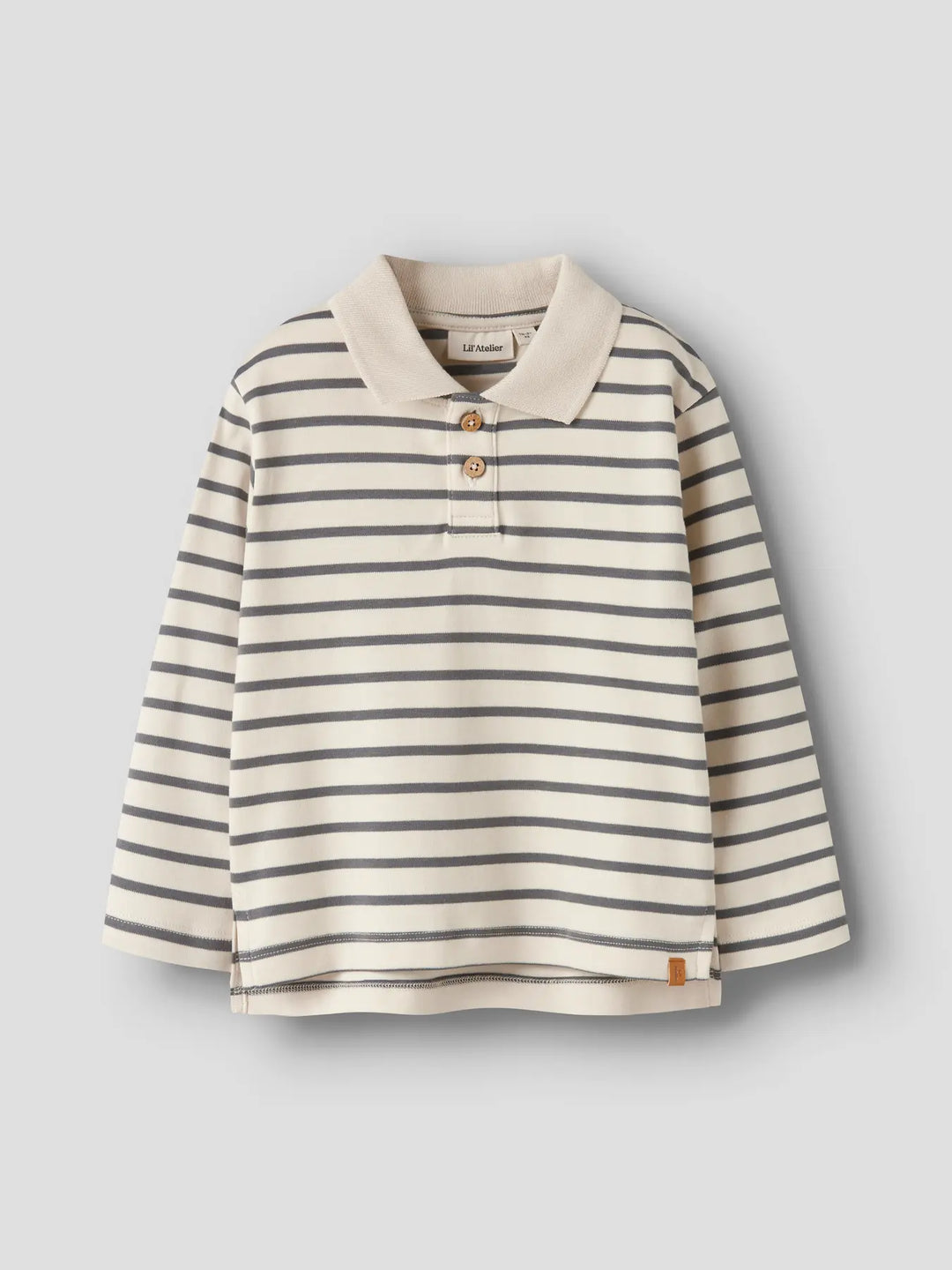 Nmmlimia Ls Loose Polo Top Lil - Turtledove Poppy Seed
