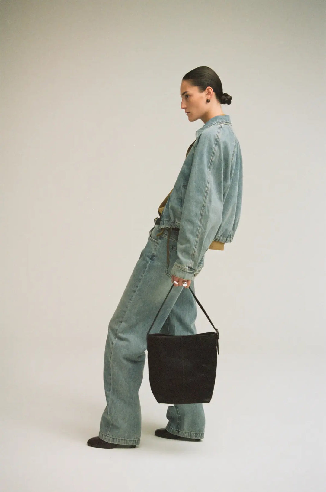 Routiana Rw Fl Wf Jeans - Light Blue Denim Dull Gold
