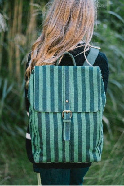 Organic Backpack - Dark green