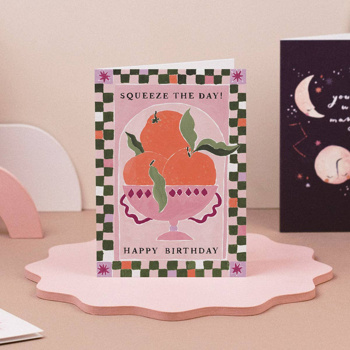 Squeeze The Day - Bursdagskort