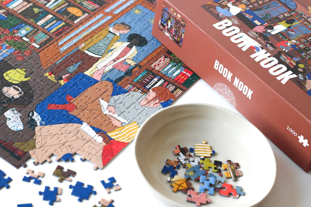 Book Nook - Puslespill med 1000 brikker