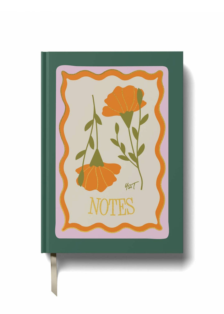 Lined Notebook (A5) - Golden Bloom