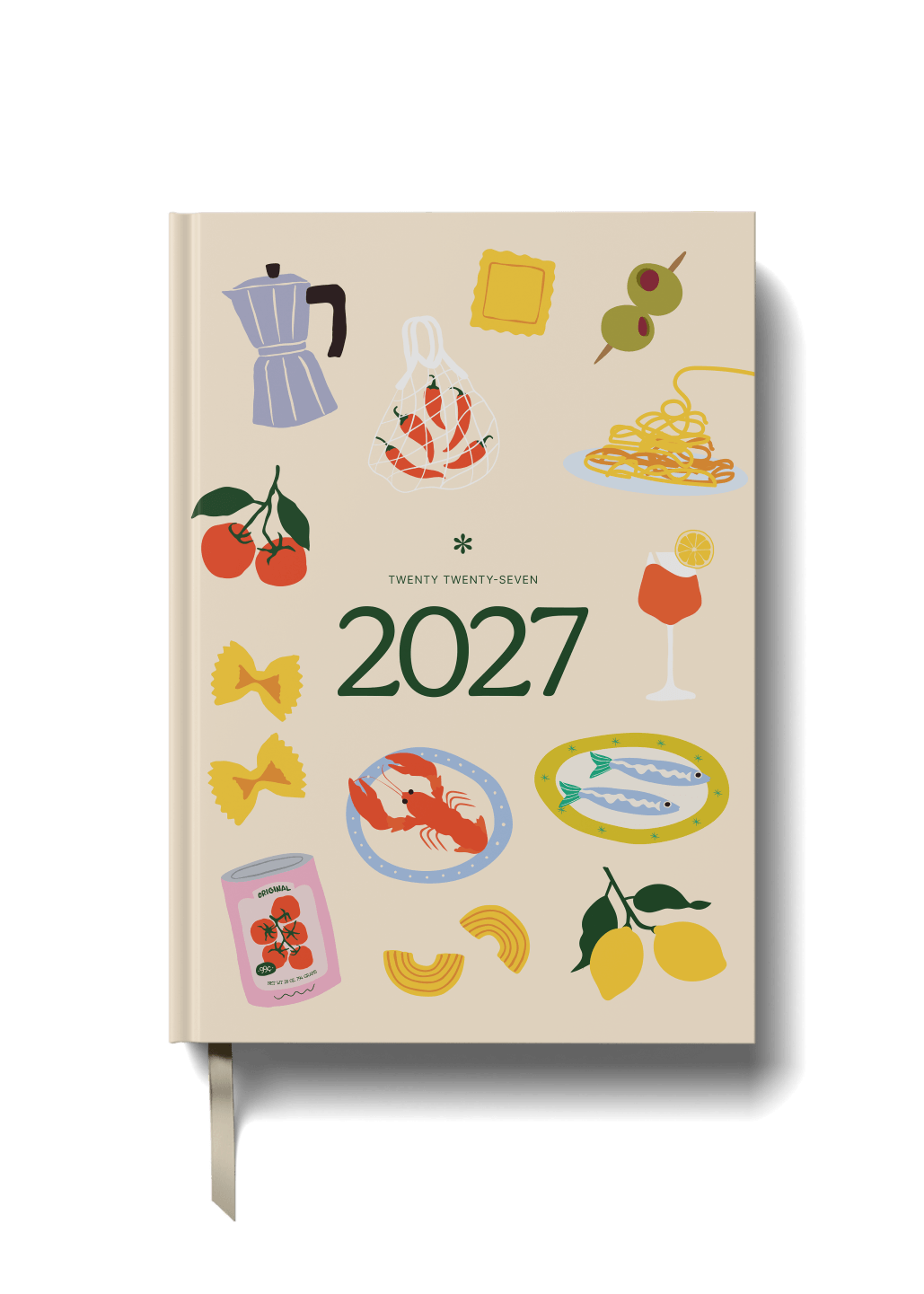 2027 A5 Diary - Week-to-View - Buon Appetito Icons